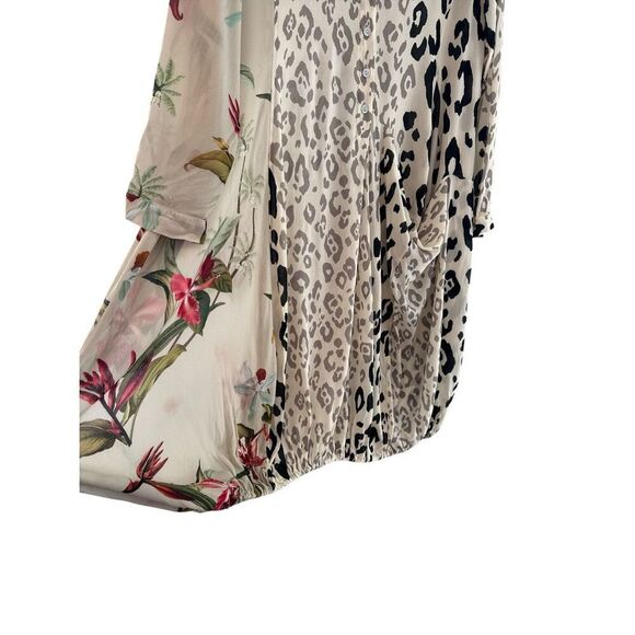 Alembika Women's Cheetah Floral Print Cat Wonderful Dress Multicolor Size 6 - Picture 7 of 13